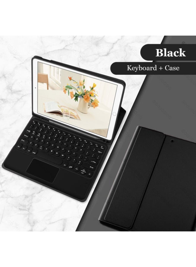 For IPad10 Leather Case Keyboard Tablet Protective Case Round Key 10.2 Bluetooth Touch Pad 11 Keyboard Mouse Set